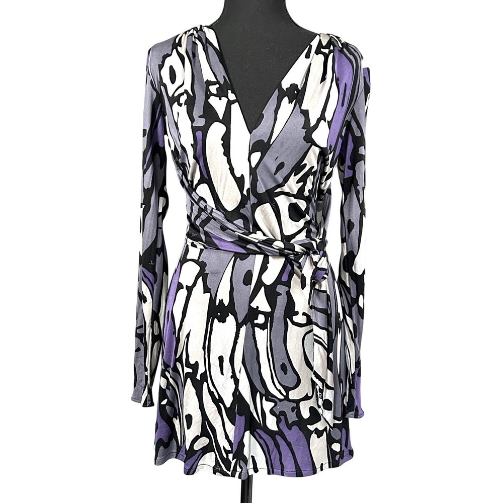 Issa London Silk Jersey Wrap Dress Women Pippa Middleton Wedding Guest UK10 US 6
